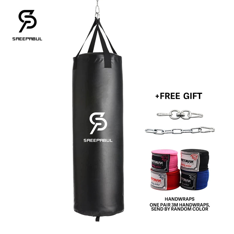 Heavy Punching Kicking Bag for Adults Boxing MMA Kickboxing Training Equipment for Home Gym Martial Sandbag Shell Only 40/46in