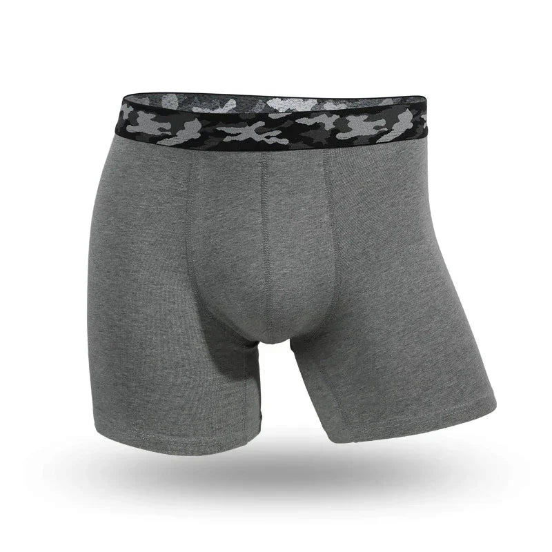 Plus-size men's underpants anti-wear leg cotton underpants Sports fat pants boxers running breathable youth underpants