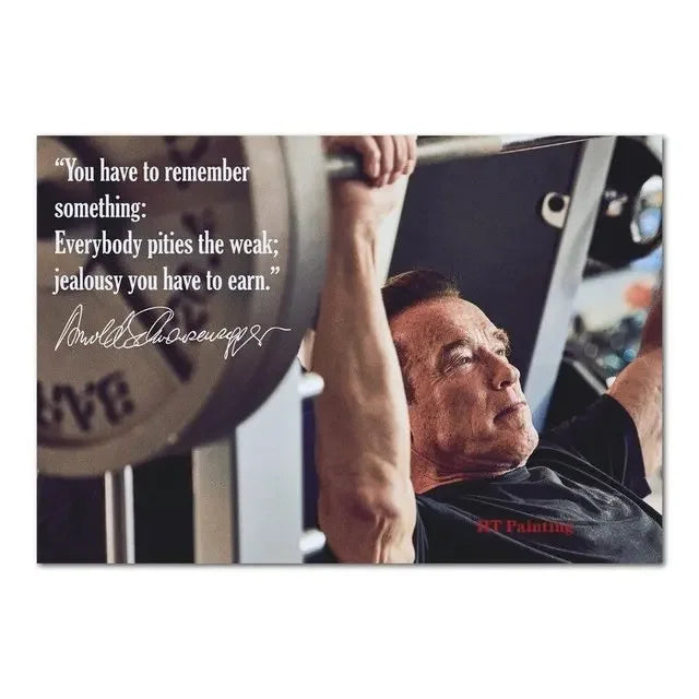 Scandinavian Classic Fashion Wall Art Arnold Schwarzenegger Bodybuilding Canvas Poster Print Home Bedroom Living Room Decoration