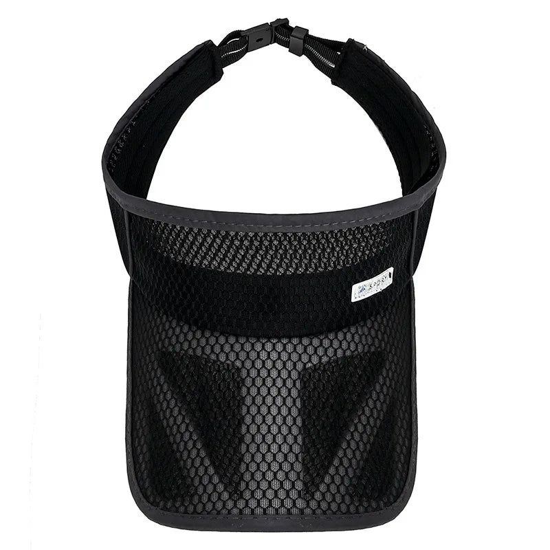 Sun Visor Men Women Mesh Adjustable Baseball Cap Sports Tennis Golf Running Hat