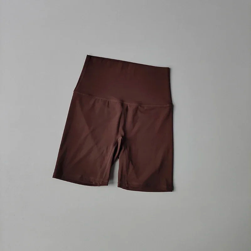 Summer Nude Shorts High Waist Seamless Yoga Shorts Scrunch Bum Gym Shorts Workout Biker Short Stretch Fitness Running Clothing