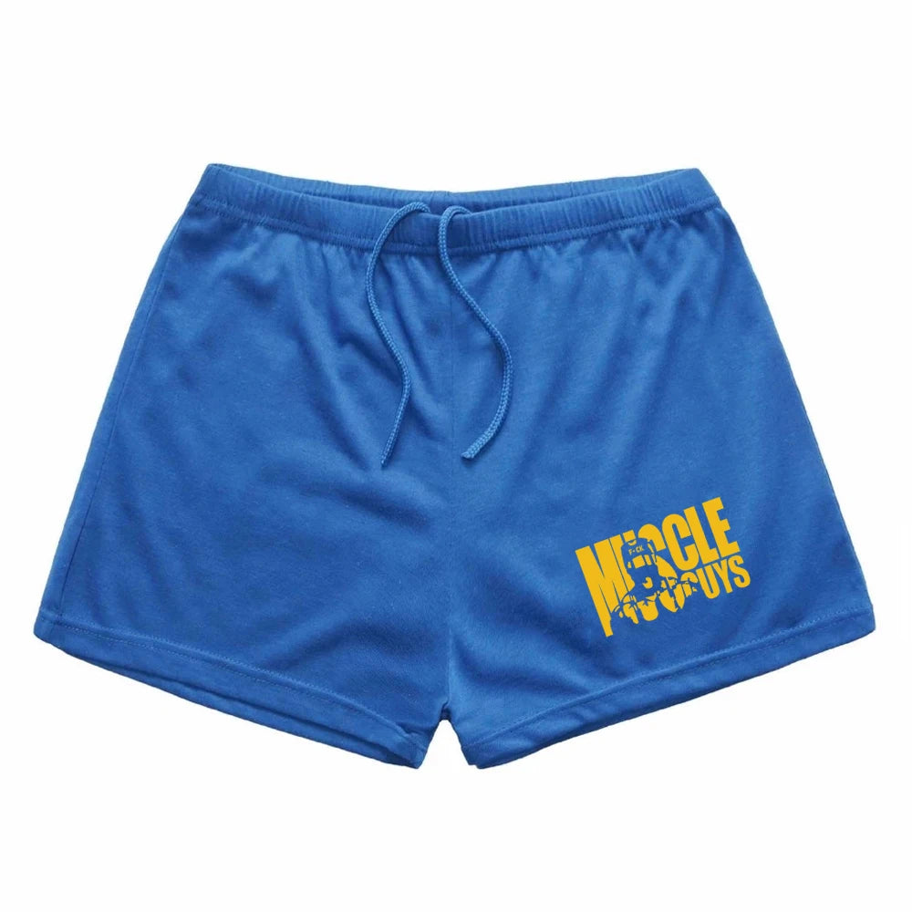 Quick Dry Running Shorts Men Solid Sports Clothing Fitness Bodybuilding Short Pants Sport Homme Gym Training Beach Shorts Length