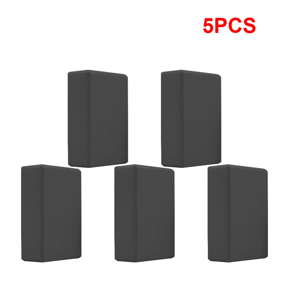 1-5PCS EVA Yoga Block Solid Color Yoga Balance Bricks Moisture-Proof High Density Yoga Blocks Body Shaping Blocks for Meditation