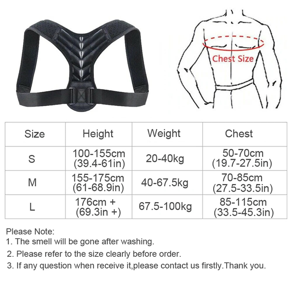 YANBIGUO Back Brace Posture Corrector for Women&Men,Adjustable Upper Back&Shoulder Brace Straightener,Relieve Pain Neck/Shoulder