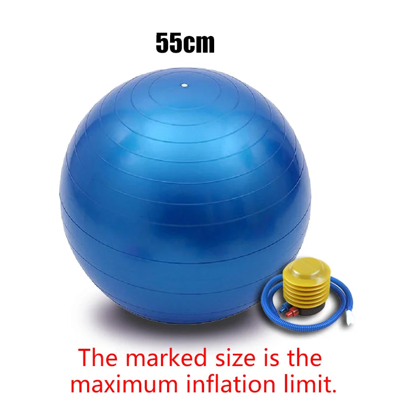 Women Gym Yoga Fitness Ball Thickening Type Anti-explosion Diameter 25/55/75cm Pilates Workout Mini Ball Sculpting Legs And Hips