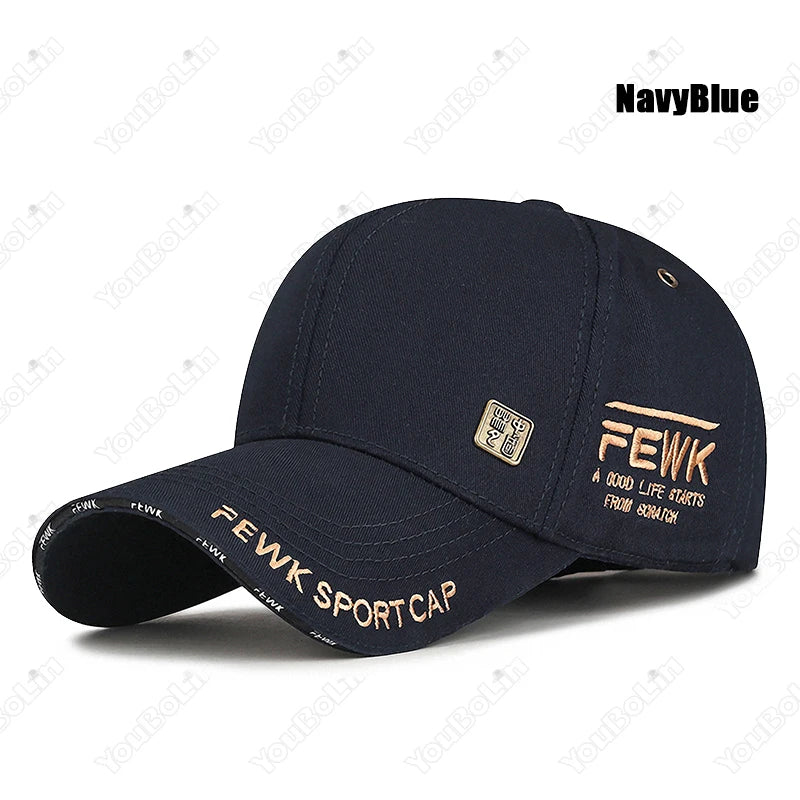 New Fashion High Quality Unisex Chinese Style Letters Embroidery Cotton Adjustable Baseball Cap Sun Hat Trucker Caps Dad Hats