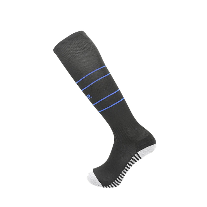 24-25 Season European Football Club Styles Children Adults Soccer Socks Boys Kid's Long Knee High Towel Bottom Sports Sock