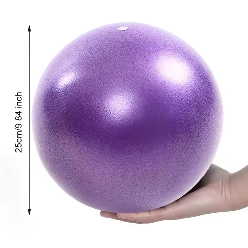 Mini 25cm Yoga Ball Soft PVC Inflatable Pilates Ball Easy Inflation Non Slip Exercise Ball Gym Fitness