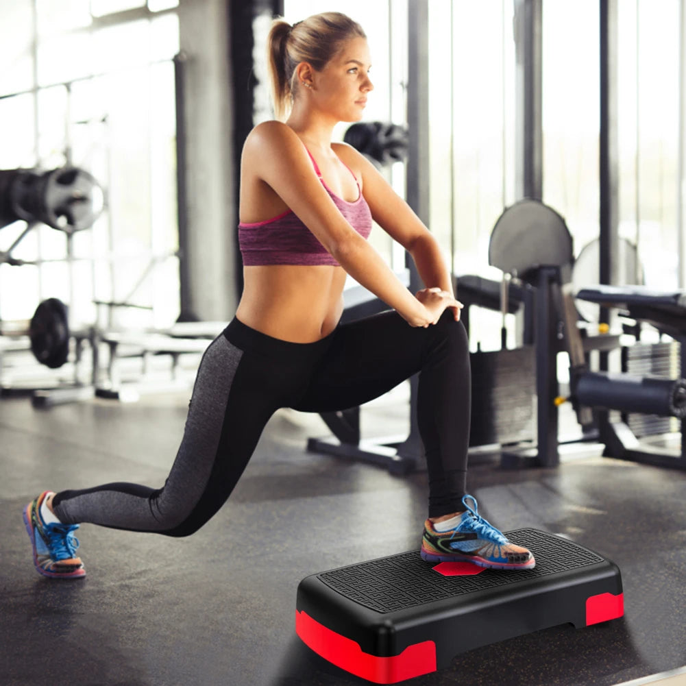Fitness Height Step Pedal Aerobic Fitness Stepper Cardio Pedal Exerciser Stable 200KG Load Home Training Gym Exercise Foot Pedal