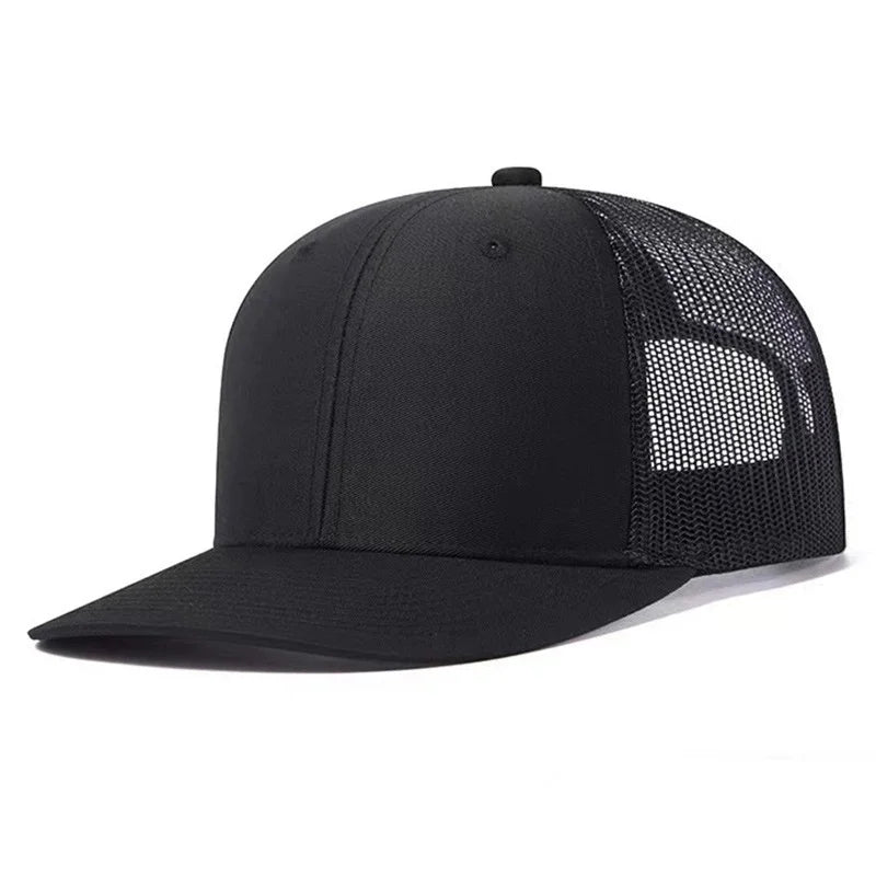 Hot Sale Unisex Cap Slight Curved Brim Style Trucker Hat Men & Women Casual Outdoor Breathable Summer Cap