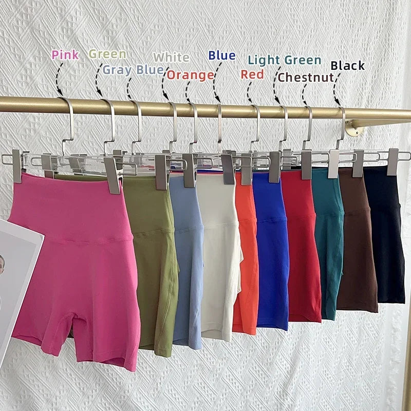 Nude High Waist Peach Butt Sport With Pocket Yoga Shorts Leggings Quick Drying Gym Training Cycling Outdoor sports Shorts