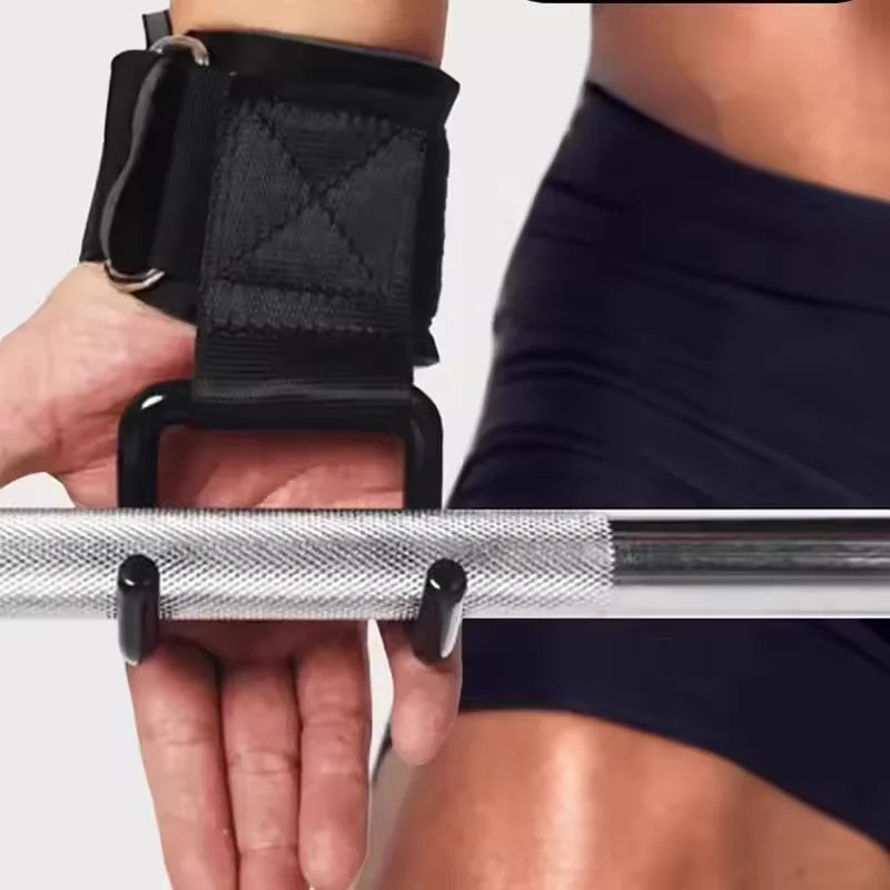 1/2pc Dumbbell Non-Slip Weight Lifting Hookspremium Pair Of Straps Weightlifting Deadlift Chin Pull Up And Fitness Hook Training