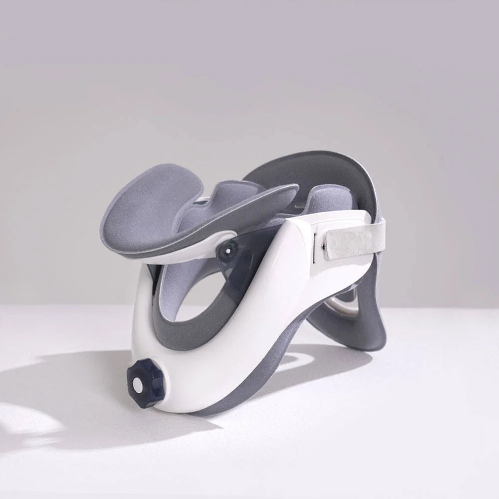 Cervical Traction Device Lightweight and Adjustable Neck Brace Support Stretcher with Built-in Airbag for Pain Relief Relaxation