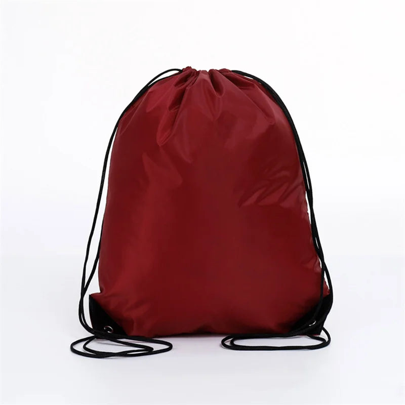 Portable Foldable Gym Bag Fitness Backpack Drawstring Shop Pocket Hiking Camping Beach Swimming Men Women Sports Bags
