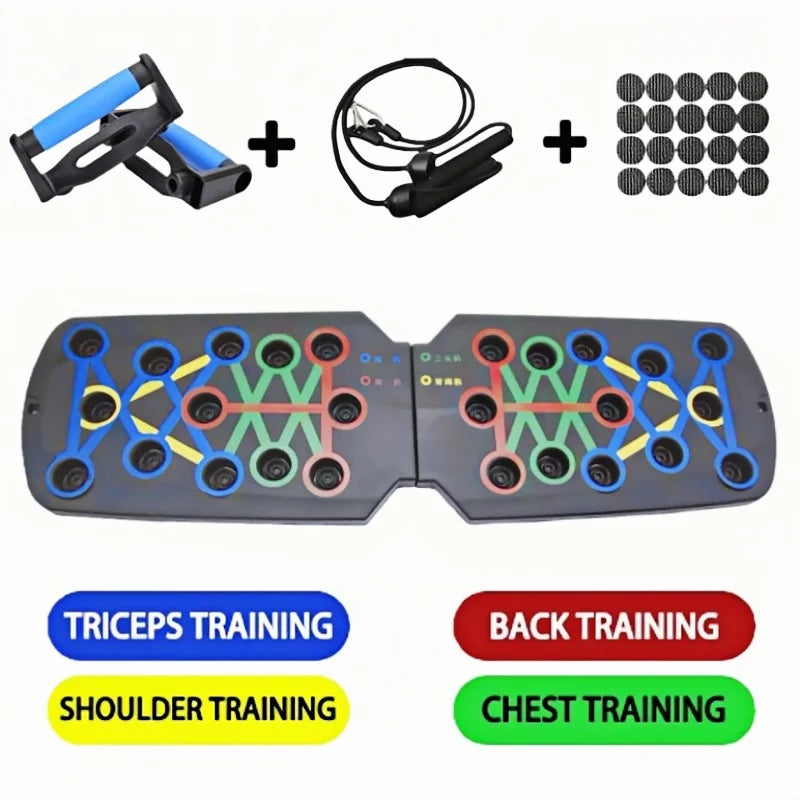 Multifunctional Push-Up Board - Fitness and Muscle Training Equipment, Home Exercise Set Foldable Push-Up Rod,Resistance Device