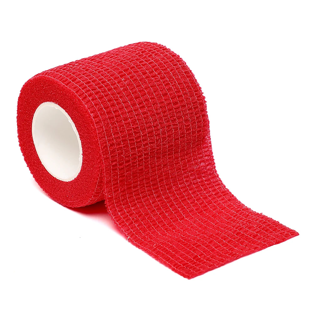 18 Colors of 4.8-Meter Elastic Sports Self-Adhesive Bandages, Protecting Fingers, Ankles, Palms, and Shoulders, Knee Protection