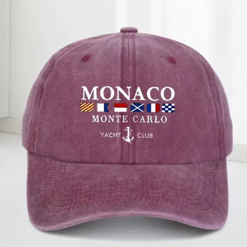 Men's and Women's Vintage Washed Lettered Flag Pattern Golf Baseball Cap - Adjustable Outdoor Style