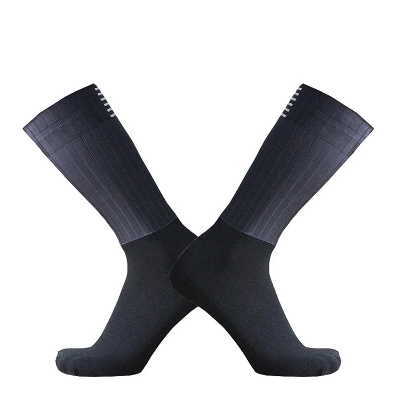 2026 New Cycling Slip Pro Socks Anti Team Aero Seamless Silicone Running Sport Road Bike Socks