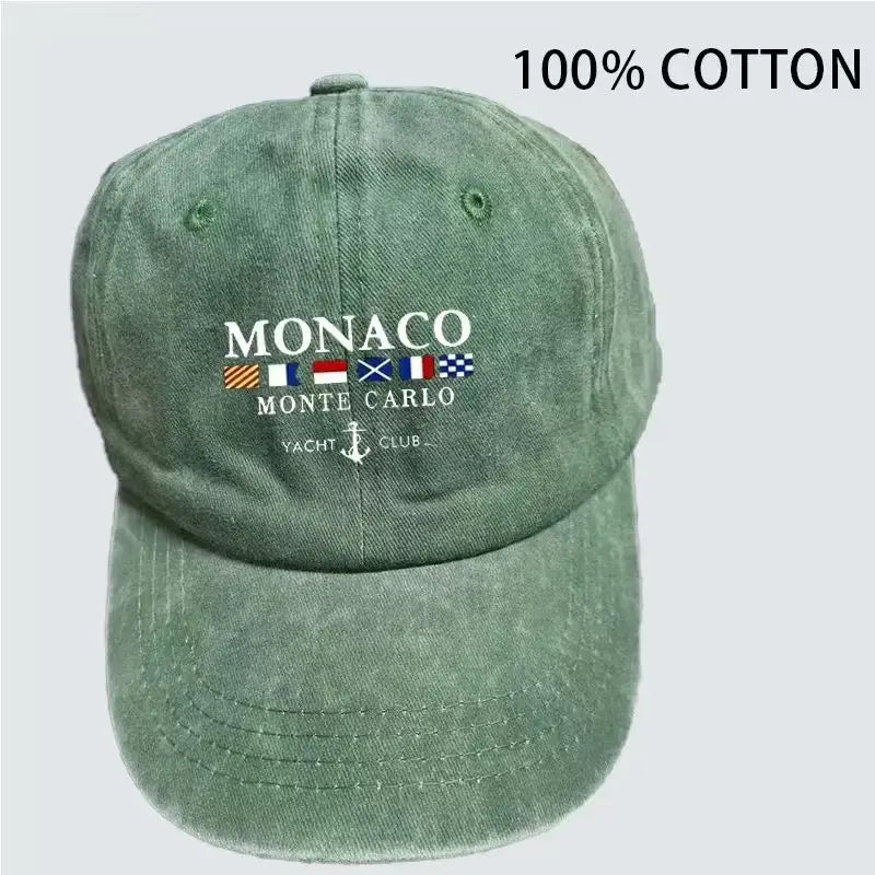 Men's and Women's Vintage Washed Lettered Flag Pattern Golf Baseball Cap - Adjustable Outdoor Style