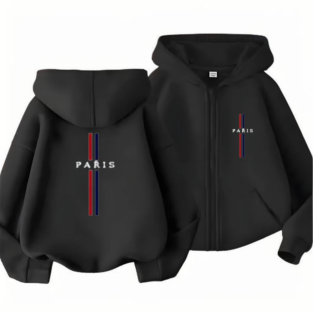 Children Coat Zipper Style Hoodies Girls Boys Age 3-12 Kids Fashion Black Pink Autumn Long Sleeves Clothing Brand Printing