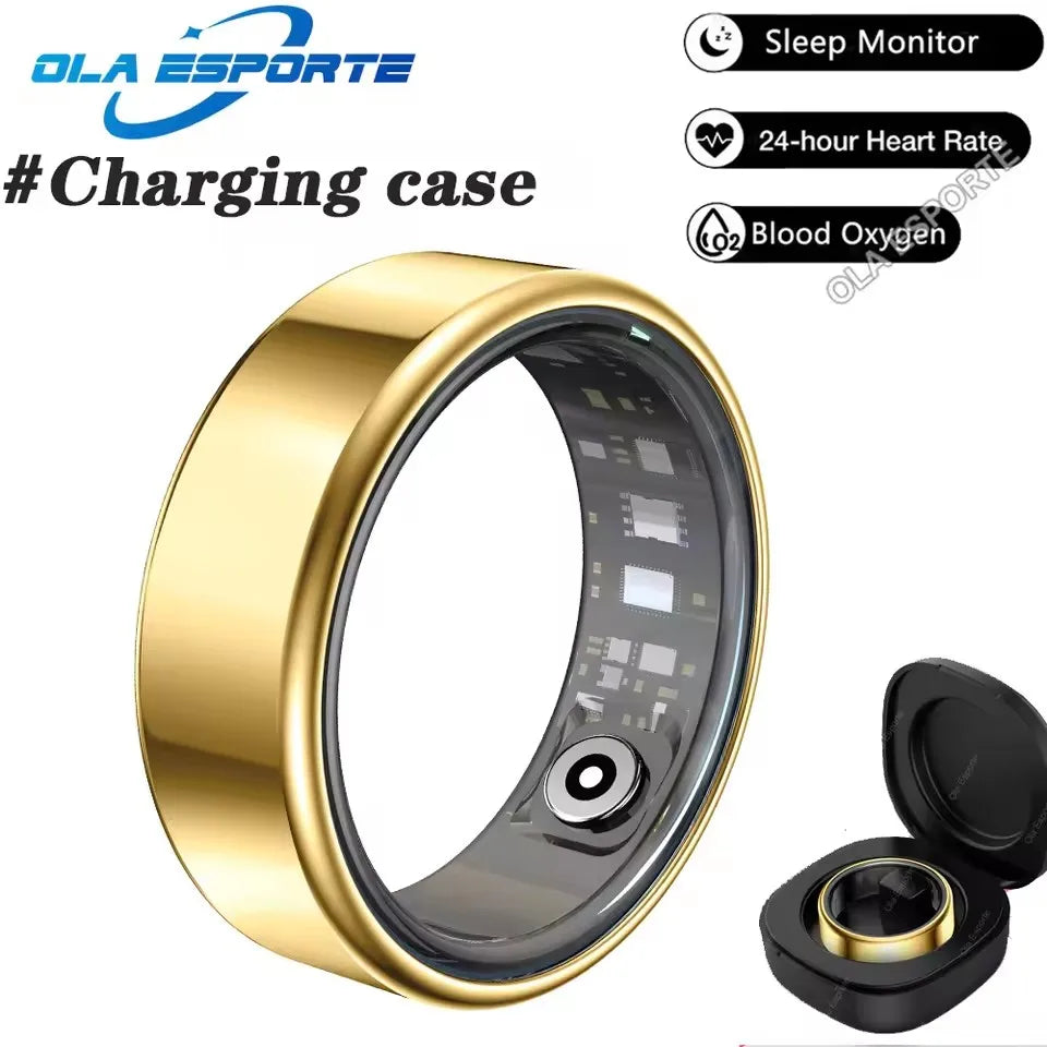 New Smart Ring Waterproof Health Monitor Smartring Take Photo Exercise Record Bluetooth Ring Birthday Gift Men Women Ring