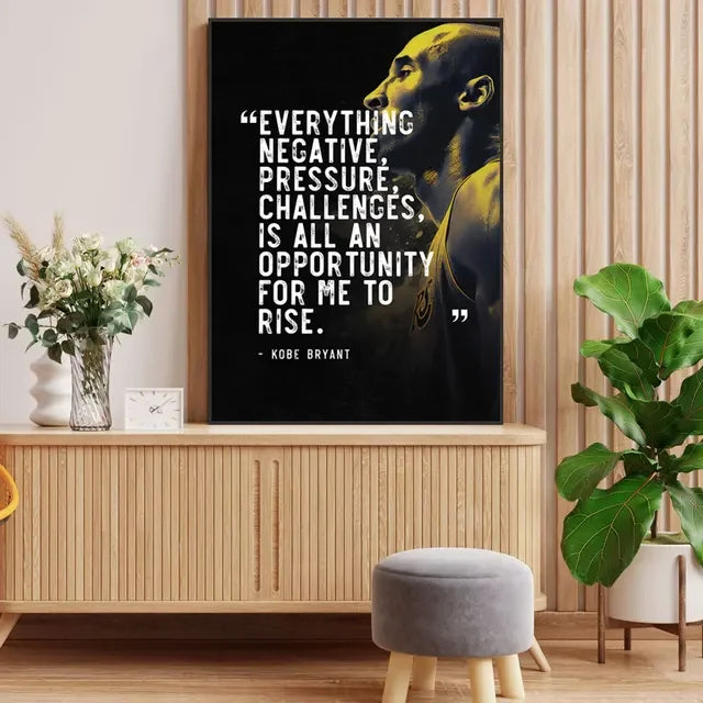 Legendary Basketball Stars Motivational Poster Curry Jordan Kobe Championship Wall Art for Home Decor Sports Prints Painting