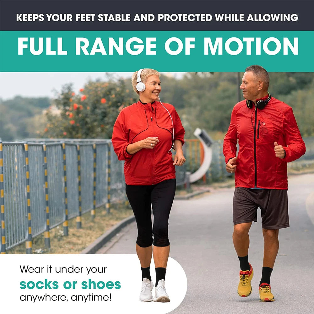 Copper Compression Ankle Brace Sock for Men and Women, Pain Relief Support, Foot Anti-Fatigue, Sport Running, Cycling, 1Pair