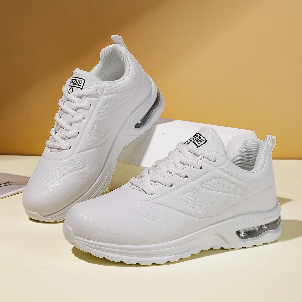 Summer New Leather Waterproof Sports Shoes, Versatile Casual Shoes, Soft-Soled Running Shoes for Women