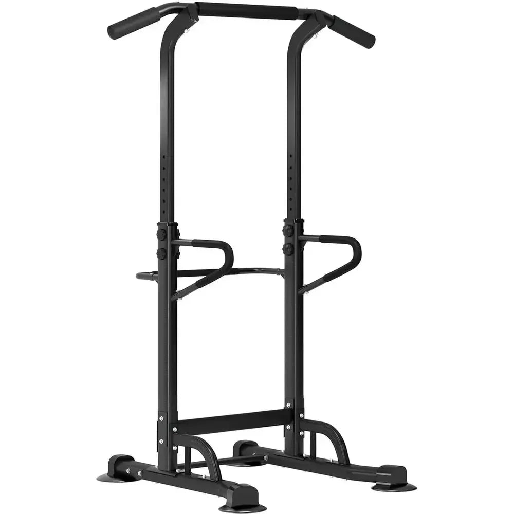 Adjustable Height Dip Station and Pull Up Bar for Home Gym Strength Training