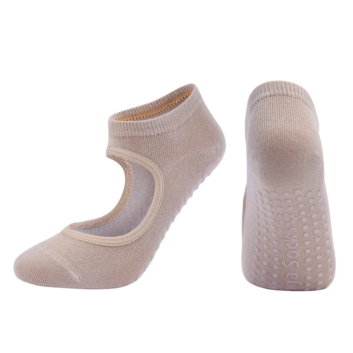 EU 35-42 Silicone Anti-Slip Backless Yoga Socks Women Pilate Socks Indoor Dance Ballet Fitness Sports Socks for Fitness Gym