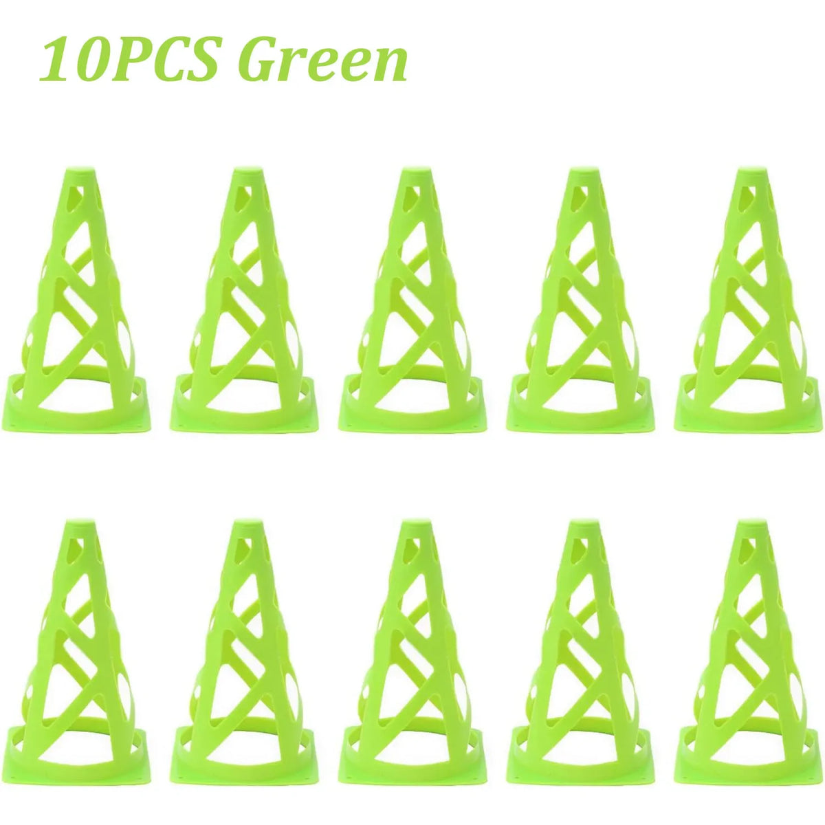 10Pcs 23CM Football Training Cones Soccer Sign Bucket Barrier Kids Adults Springback Marking Cup Symbol Sports Accessories