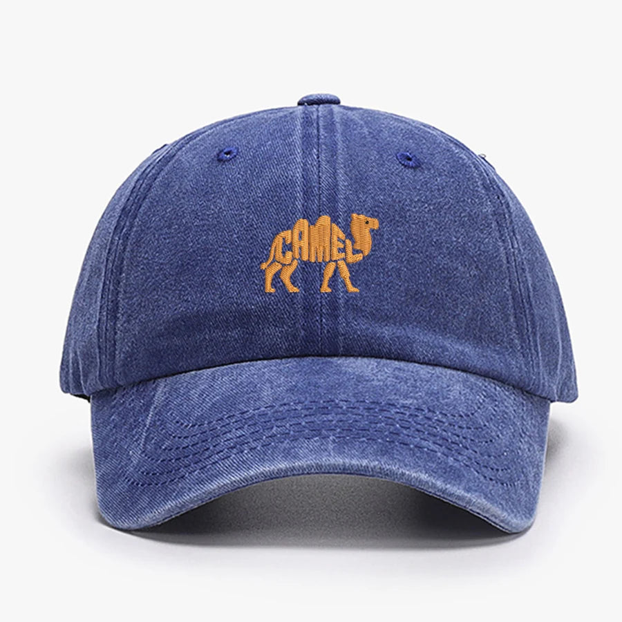 Camel Embroidered Exquisite Animal Vintage Cotton Baseball Caps Men Women Washed Hat Sports Fishing Dad Summer Peaked Cap
