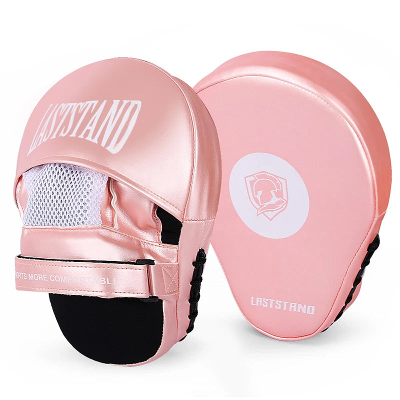 Sports Punching Mitts for Men, Women, & Kids, Leather Focus Mitts for Martial Arts & Boxing Training, Curved Punch Mitts for Kar