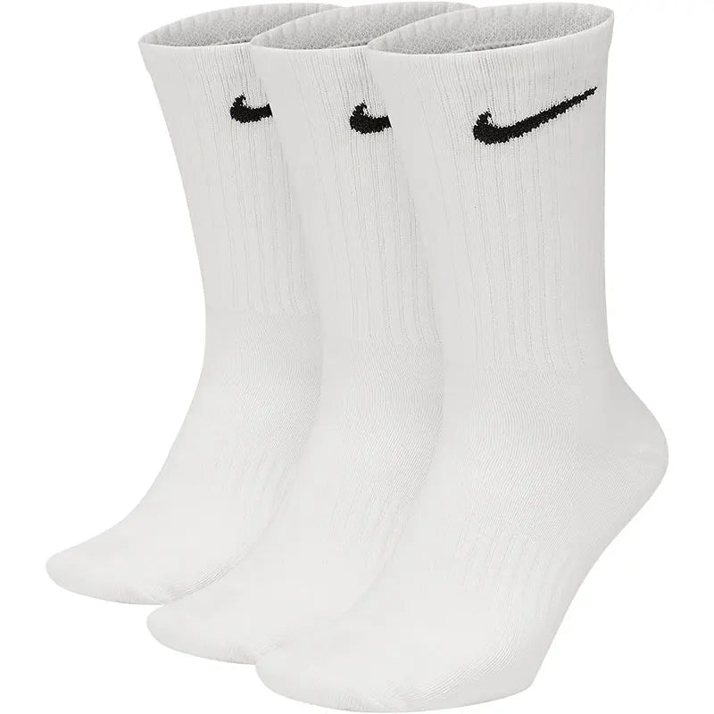 Nike/Nike Genuine Men's and Women's Couple Breathable Sports Training Mid-Calf Socks Three Pairs Sx7676-100