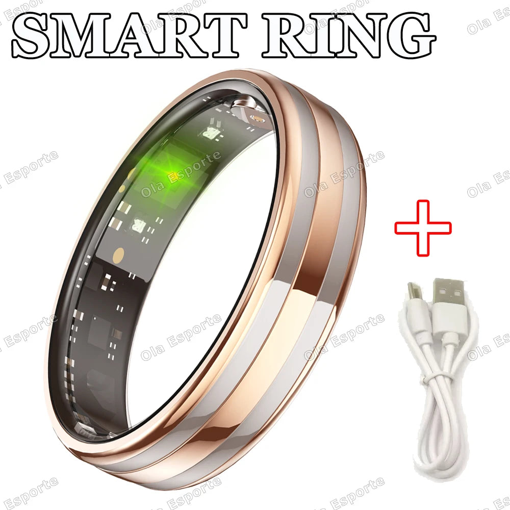 Gesture Sensing Smart Ring Outdoor Waterproof Smartring Real HRV Monitoring Heart Rate Blood Oxygen Health Monitor Sports Rings