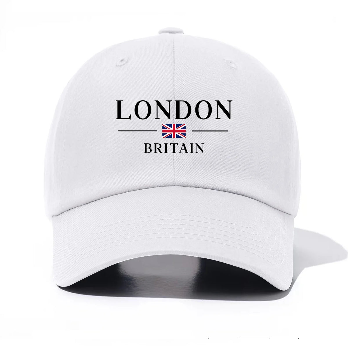 1pc London Print Baseball Cap for Adults, Minimalist Retro Style Casual Soft Adjustable Dad Hat, Perfect As Gift
