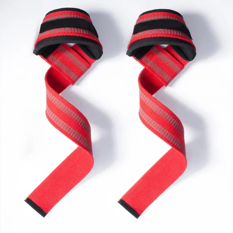 1 Pair Gym Sports Fitness Wrist Band Anti-slip Pull Up Weight Lifting Training Silicone Wrist Band Hard Pull Grip Power Strap