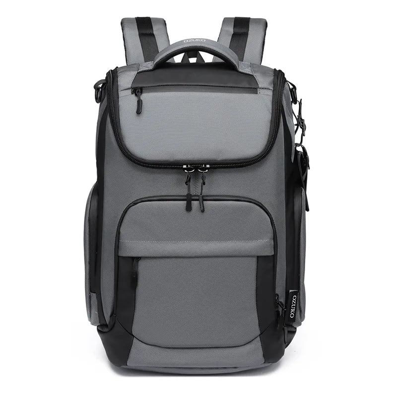 OZUKO Multifunction Men Backpack Large Capacity Waterproof Backpacks 15.6 inch Laptop Backpack Outdoor Travel Business Male Bag