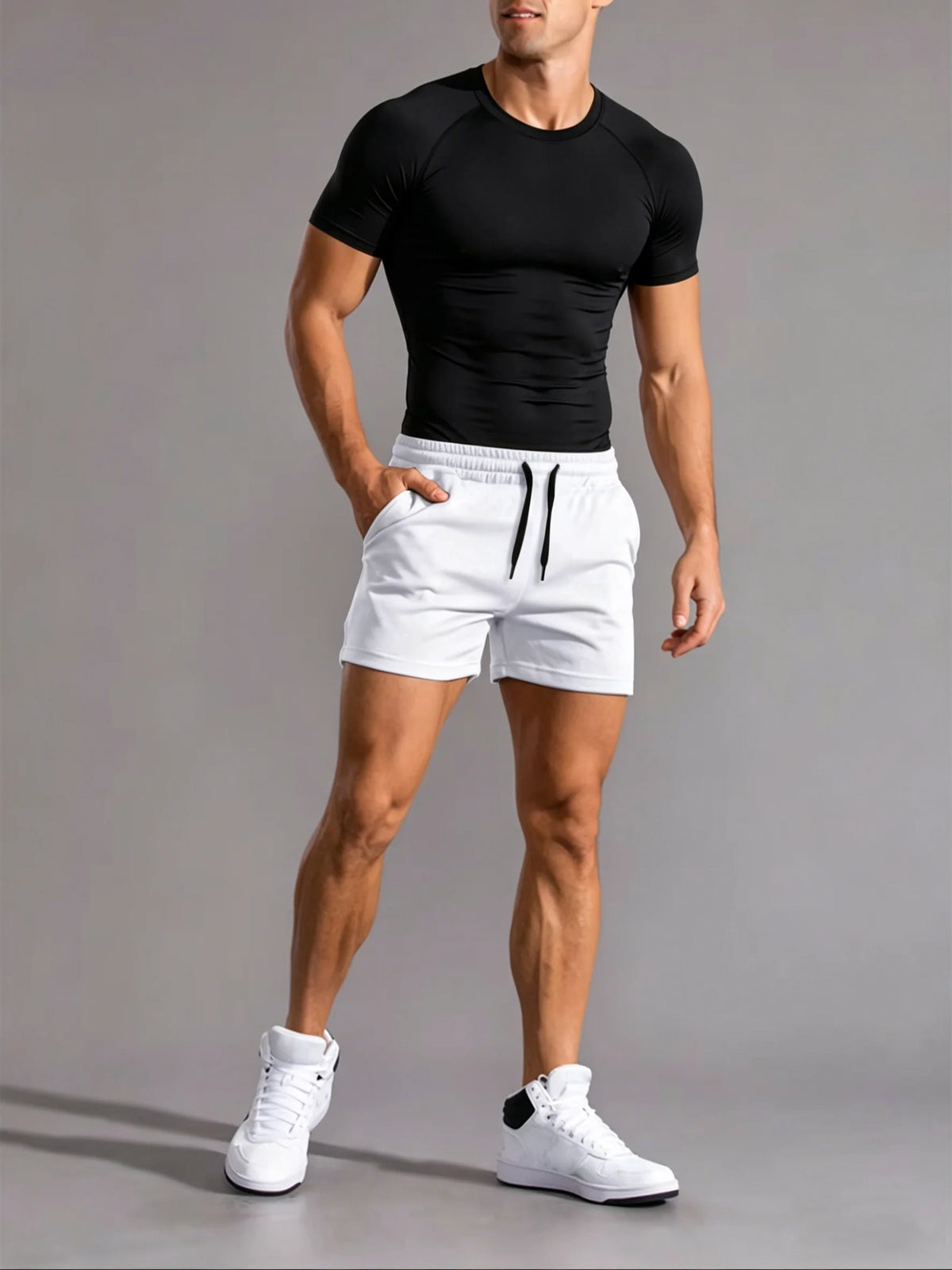 Men's Summer Sports Shorts and Beach Shorts Are Simple and Fashionable. Leisure Style, Suitable for Fitness and Vacation