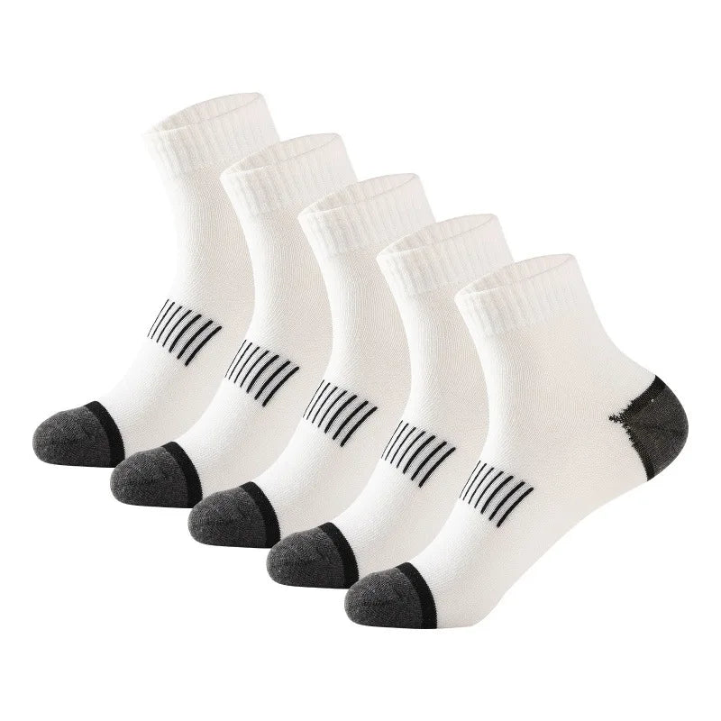 20Pairs High Quality Men's Cotton Socks Set Casual Breathable Sports Winter Black Large Size 38-45