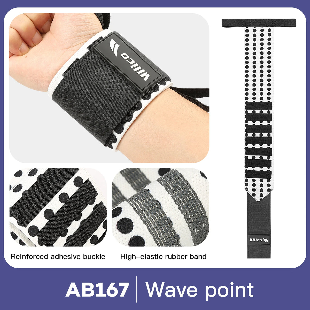 Weight Lifting Wristband Elastic Breathable Wrist Wraps Bandage Gym Fitness Weightlifting Powerlifting Wrist Brace Support Strap