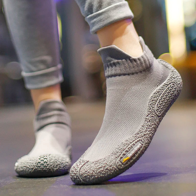 GallonShark Silent Indoor Sports Shoes and Socks Gym Ultra Lightweight Shock Absorbent Breathable Anti Slip Soft Bottom Yoga Jum