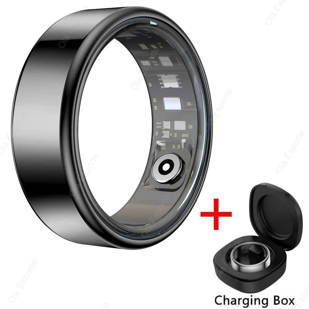 2026 new smart ring blood pressure,oxygen monitor,long battery life,5ATM waterproof,GPS tracking smartring for men and women