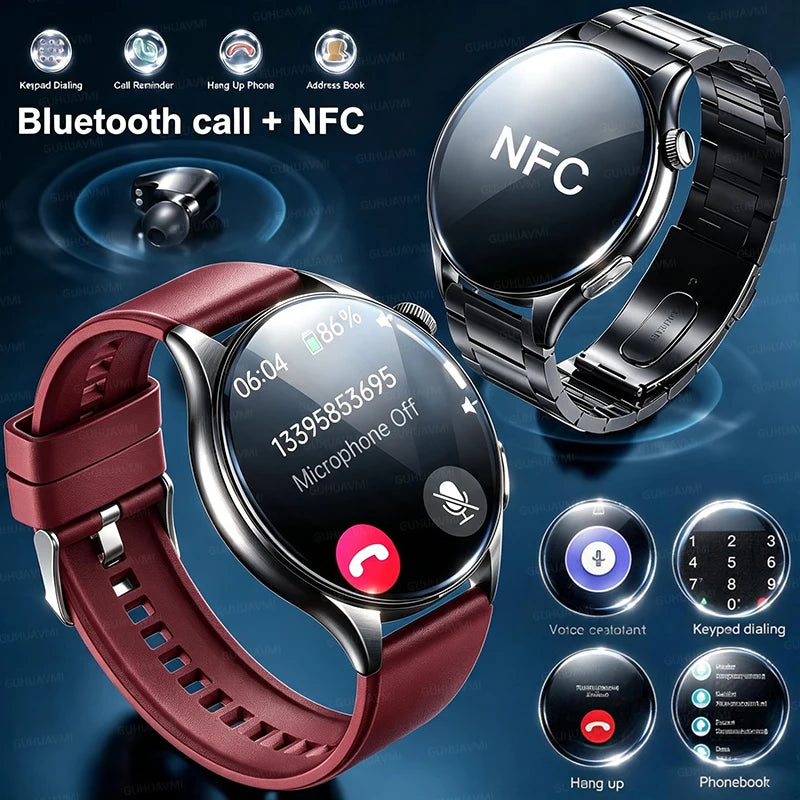 2026 NEW Health Check Smart Watch Man ECG+PPG Blood Oxygen Heart Rate Monitor 1.56