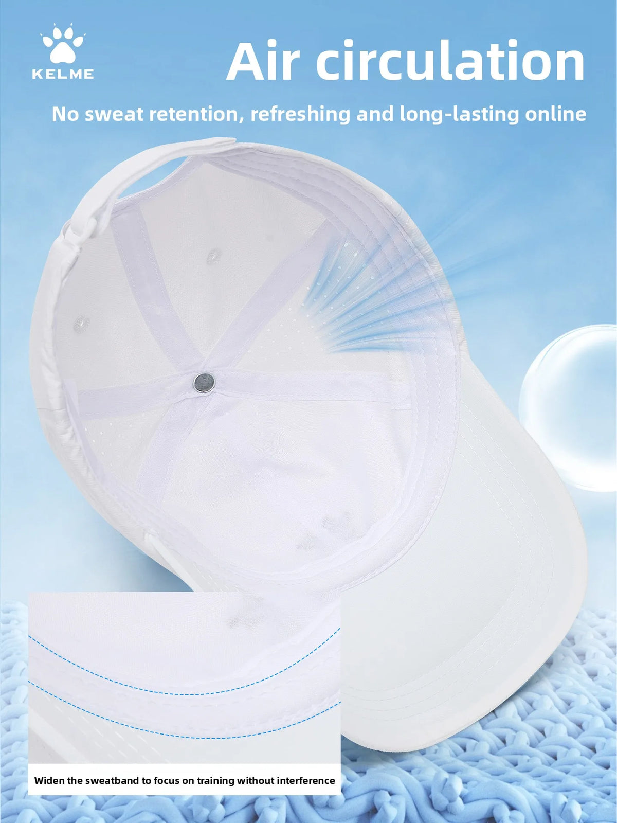 Kelme Outdoor Sports Hat Sunscreen And Sunshade Marathon Professional Running Baseball Hat Duck Tongue Hat