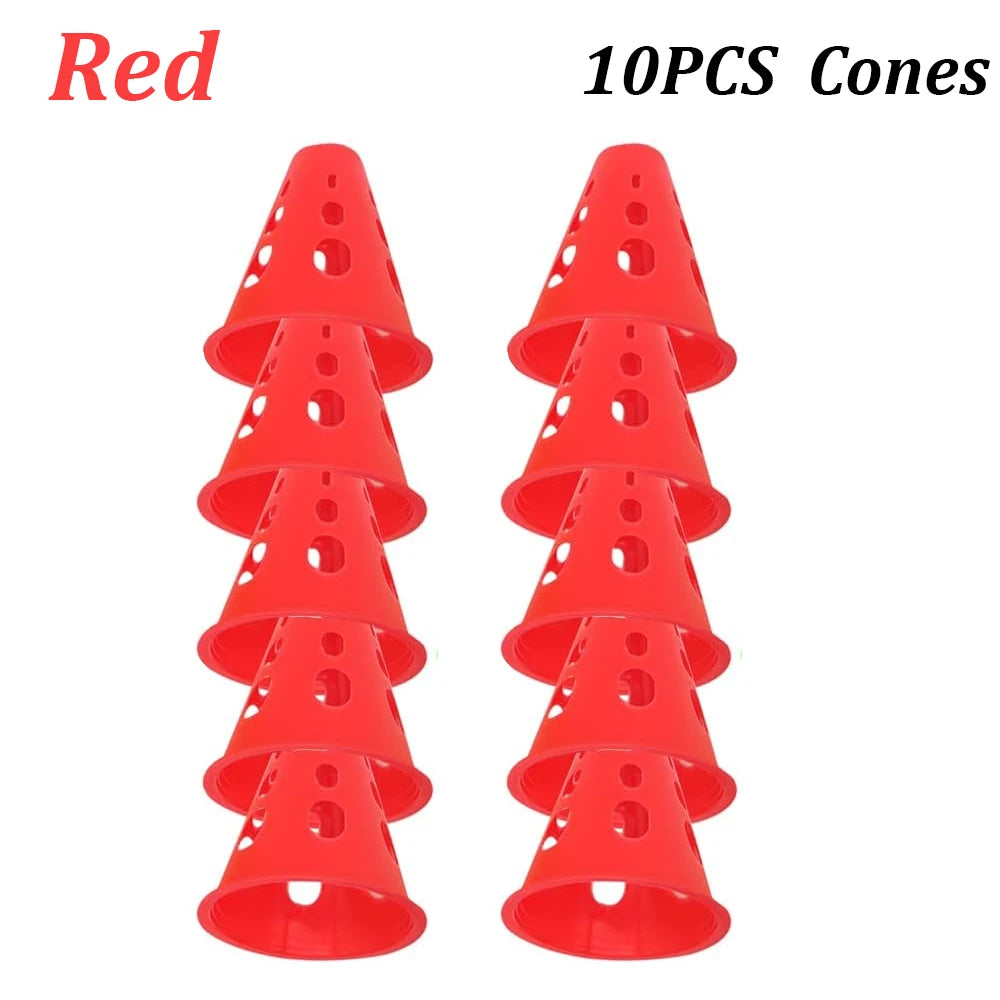 10PCS 8CM Universal Skating Marker Cones Plastic Windproof Roadblock Football Soccer Sport Marker Cup Speed Training Equipment