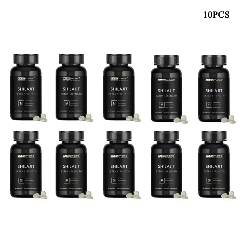 Organic Shilajit for Men | 60 Capsules | Natural Energy + Stamina Booster | Himalayan Mineral Power | Clinically Studied Formula