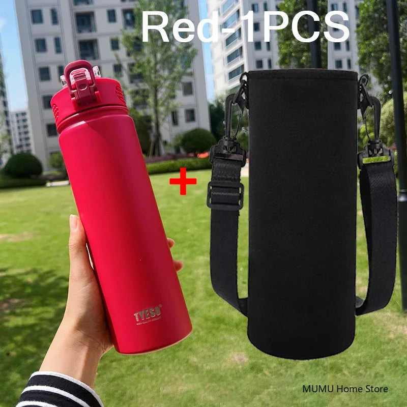 TYESO 600/750ML Stainless Steel Thermo Bottle Car Thermal Cup Sports Water Bottles Keep Cold and Hot Vacuum Flasks Insulated Cup