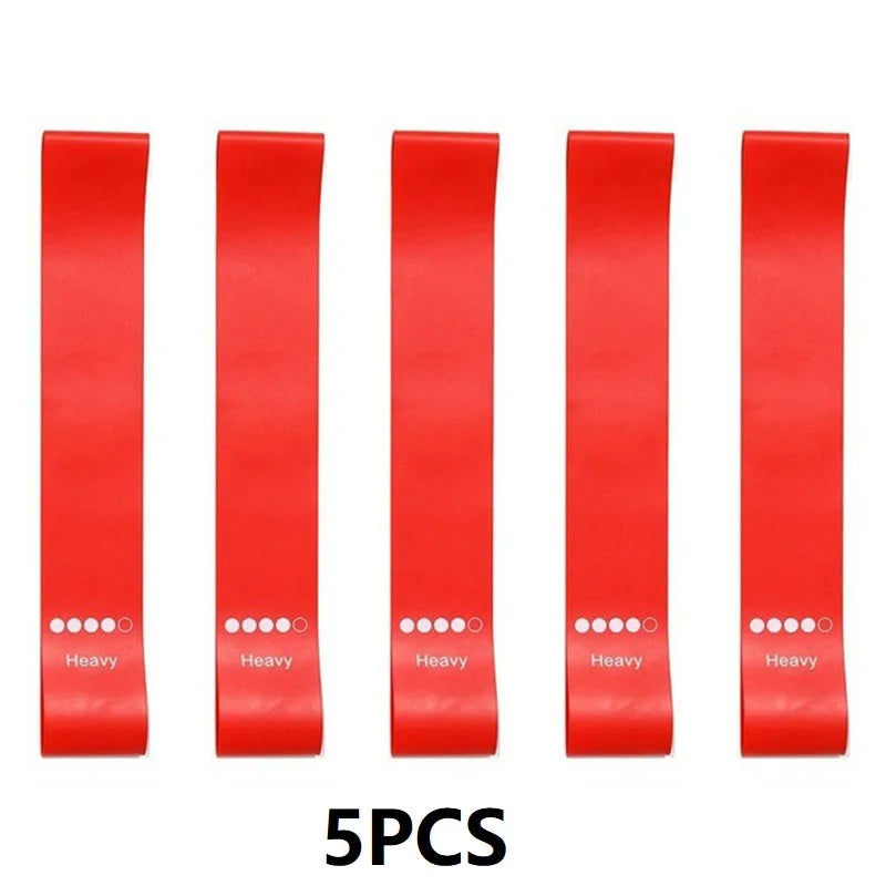 5PCS Fitness Resistance Rubber Bands Elastic Pull-up Bands for Training Pulling Up Exercise Leagues LLD04
