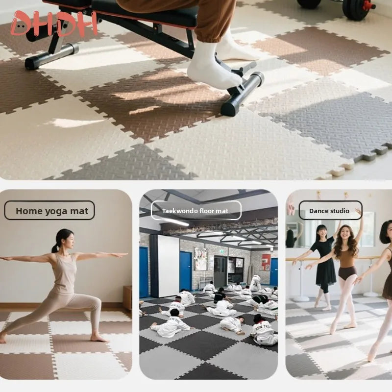 Premium Professional High Quality Advanced Rubber Interlocking Gym Floor Mat for Home Workout Anti Slip Exercise Mat Suitable
